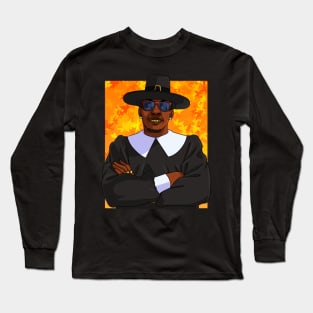Black Pilgrim Hip Hop Thanksgiving Long Sleeve T-Shirt